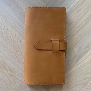 Travelers’ Notebook cover with belt closure
