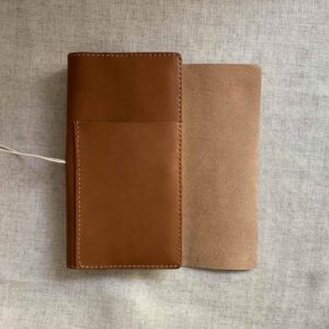 B6 slim Hobonichi Weeks trifold cover with front pocket