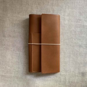 B6 slim Hobonichi Weeks trifold cover with front pocket