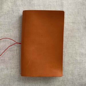 Simple leather cover for A5 Slim Moleskin Cahier Large notebook