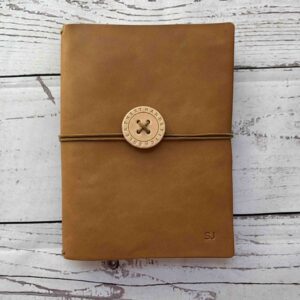 Simple leather cover for A5 / A5 Slim Moleskin Cahier Large notebook