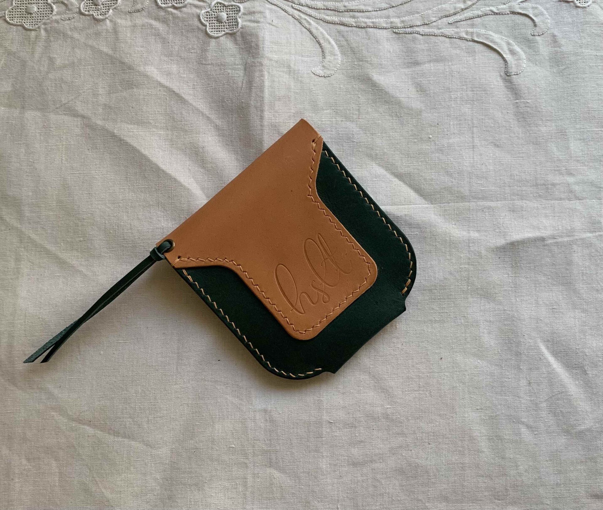 lc leather purse