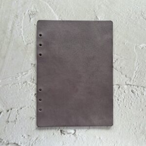 ‘Leather flyleaf crafted with two layers of leather’