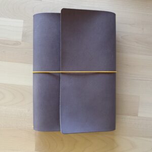 Trifold leather journal