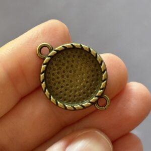 Charms connector cabochon blanks