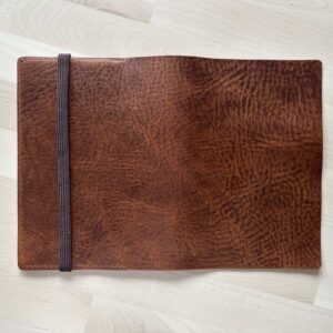 Leather journal with simple inner pocket for all size notebook