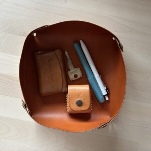 Leather Tray for Desk Organization