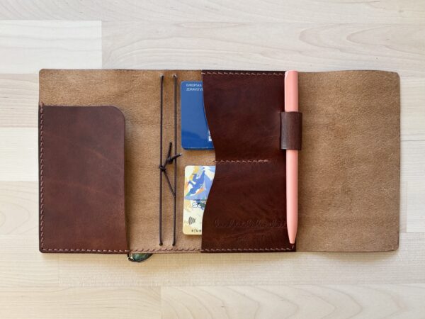 Keeper’s trifold leather journal - Image 3