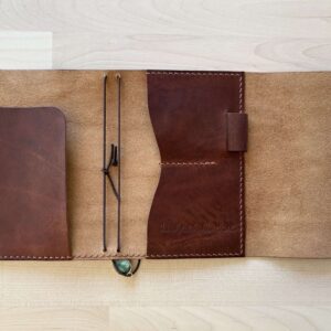 Keeper’s trifold leather journal