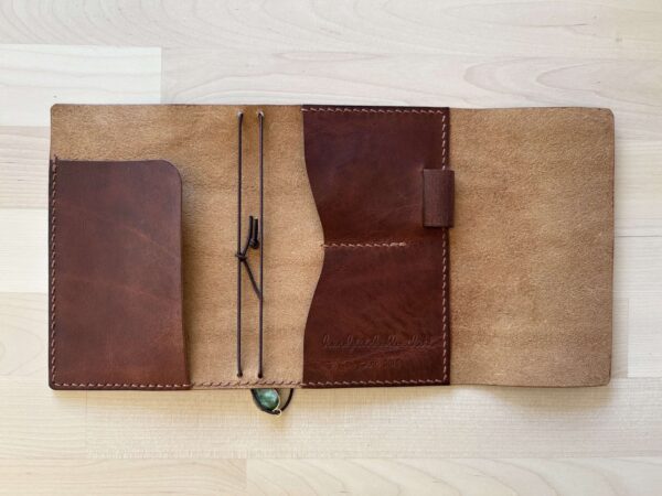 Keeper’s trifold leather journal