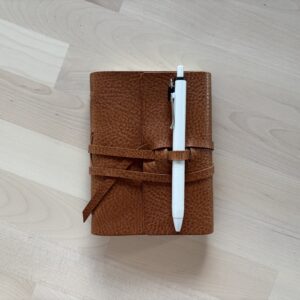 Personalized Leather Pocket Notebook – Perfect for Writing, Sketching, and Planning